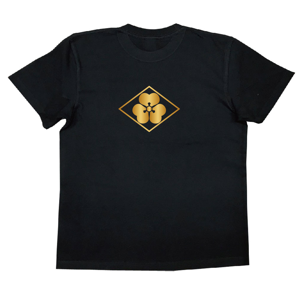 家紋Tシャツ 菱に片喰
