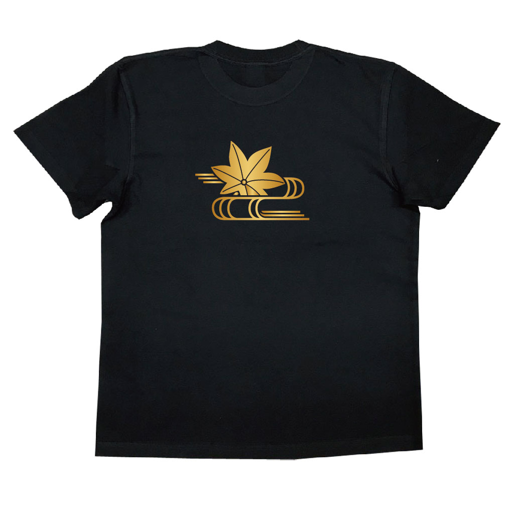 家紋Tシャツ 楓に水