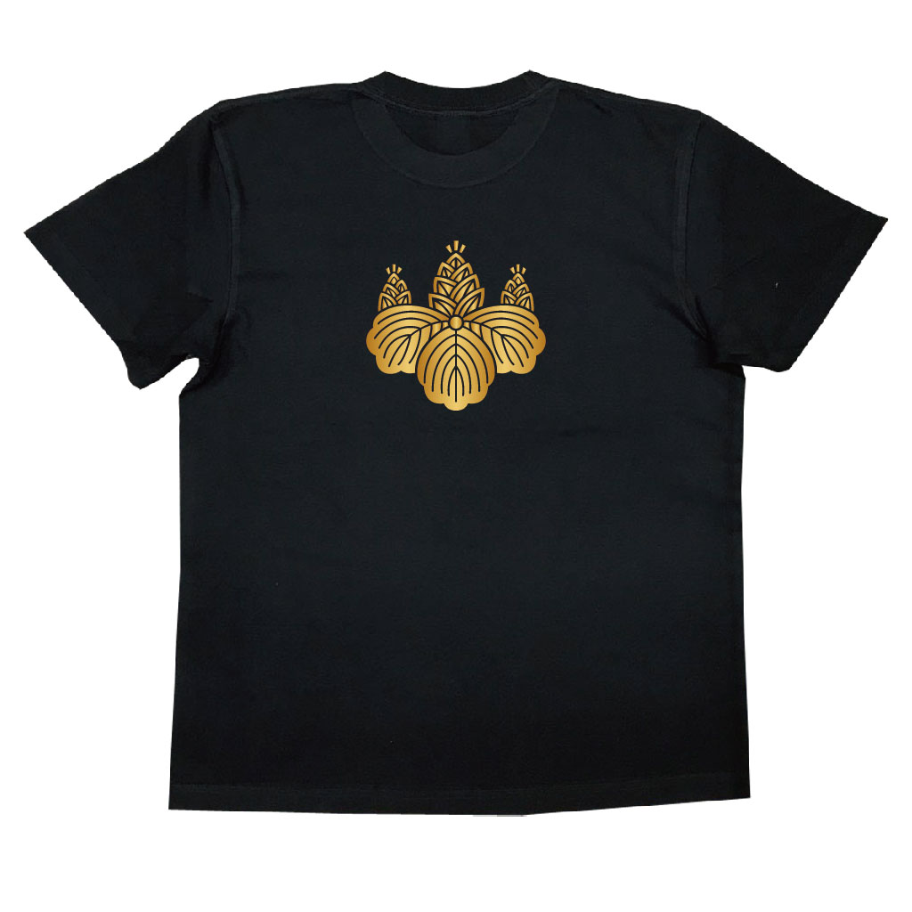 家紋Tシャツ 変り五七桐