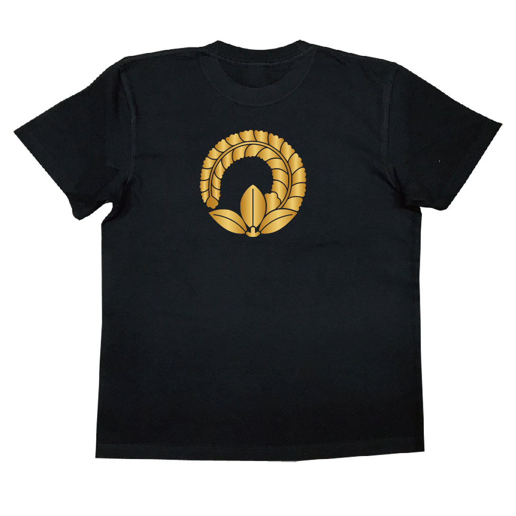 家紋Tシャツ 片手藤
