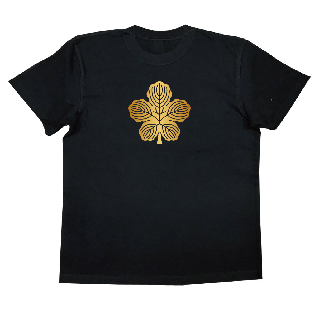 家紋Tシャツ 立ち梶の葉