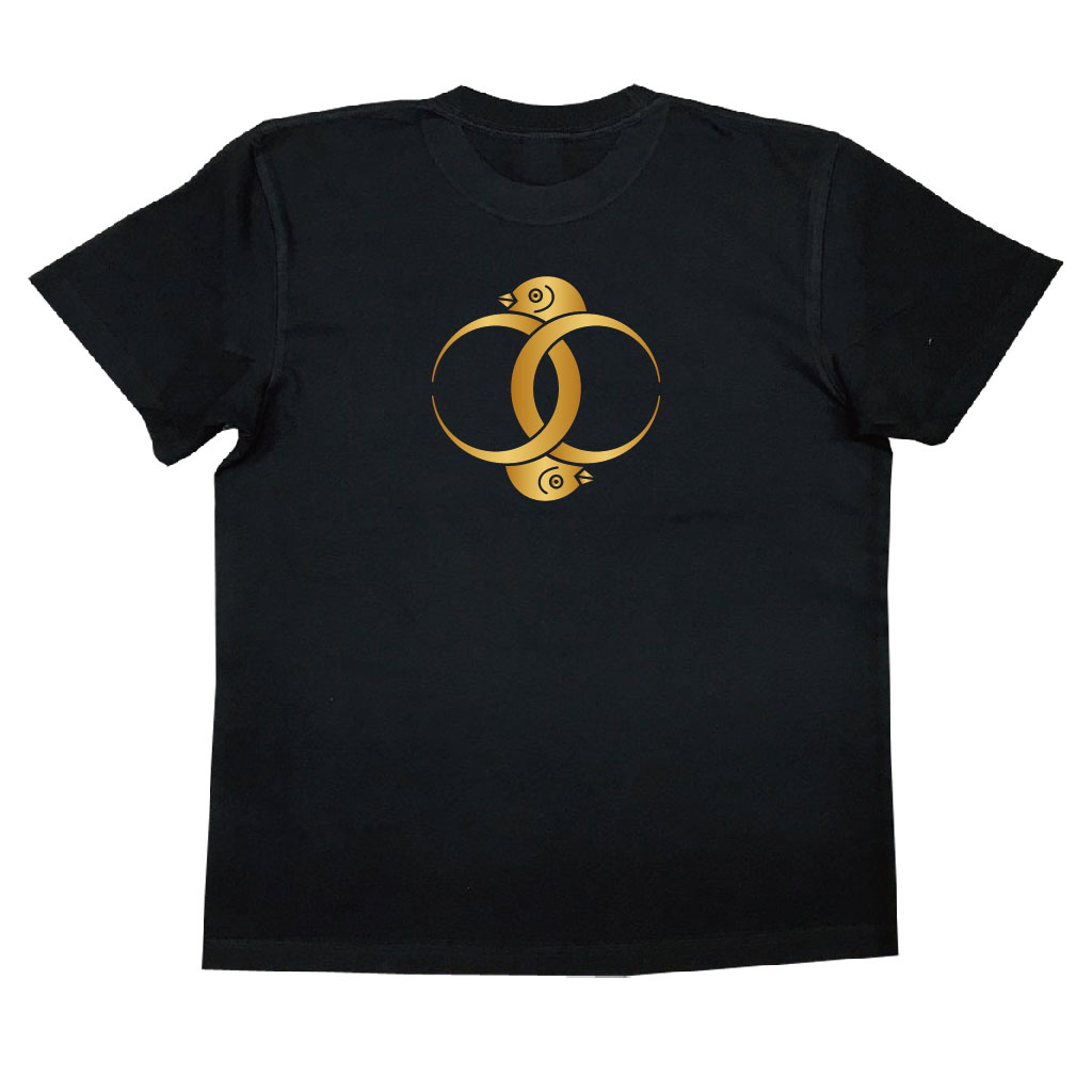 家紋Tシャツ 輪違い雁金