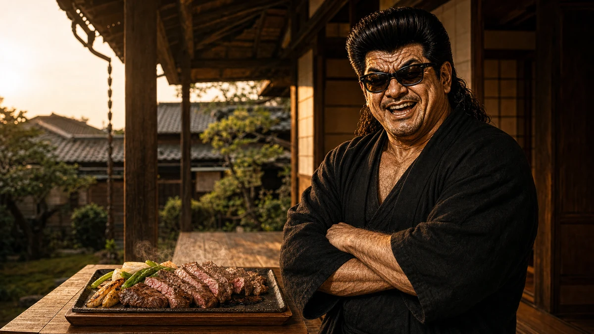 「肉」について語る、黒い半纏姿の俺流総本家 家元