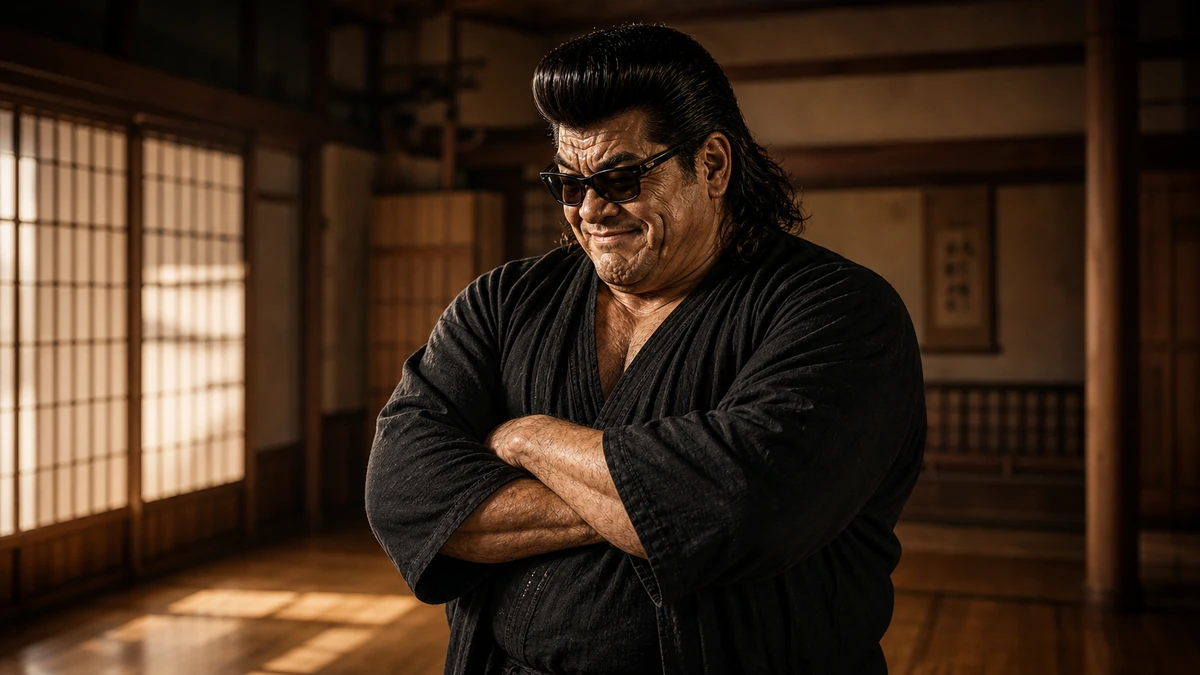 「デブの8kgは誤差」について語る、黒い半纏姿の俺流総本家 家元