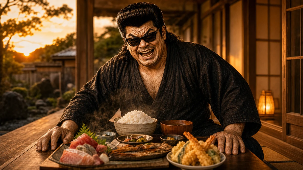 「食いしん坊」について語る、黒い半纏姿の俺流総本家 家元