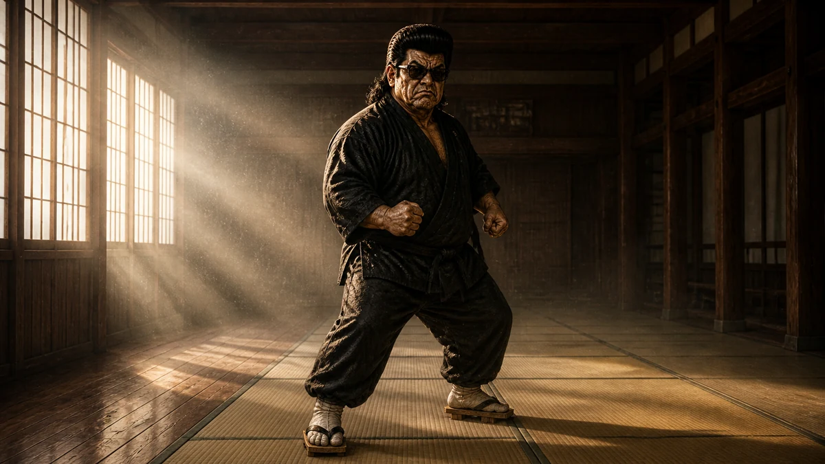 「戦闘開始」について語る、黒い半纏姿の俺流総本家 家元