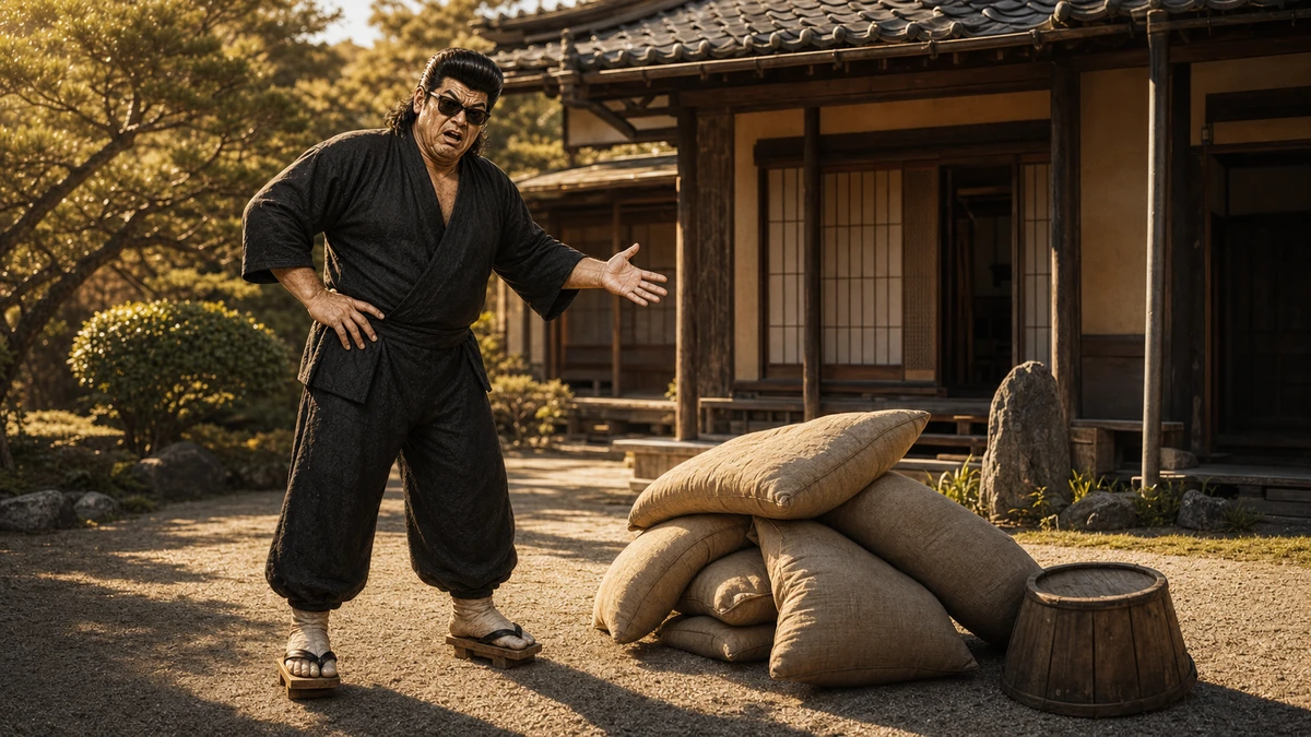 「なんでやねん」について語る、黒い半纏姿の俺流総本家 家元