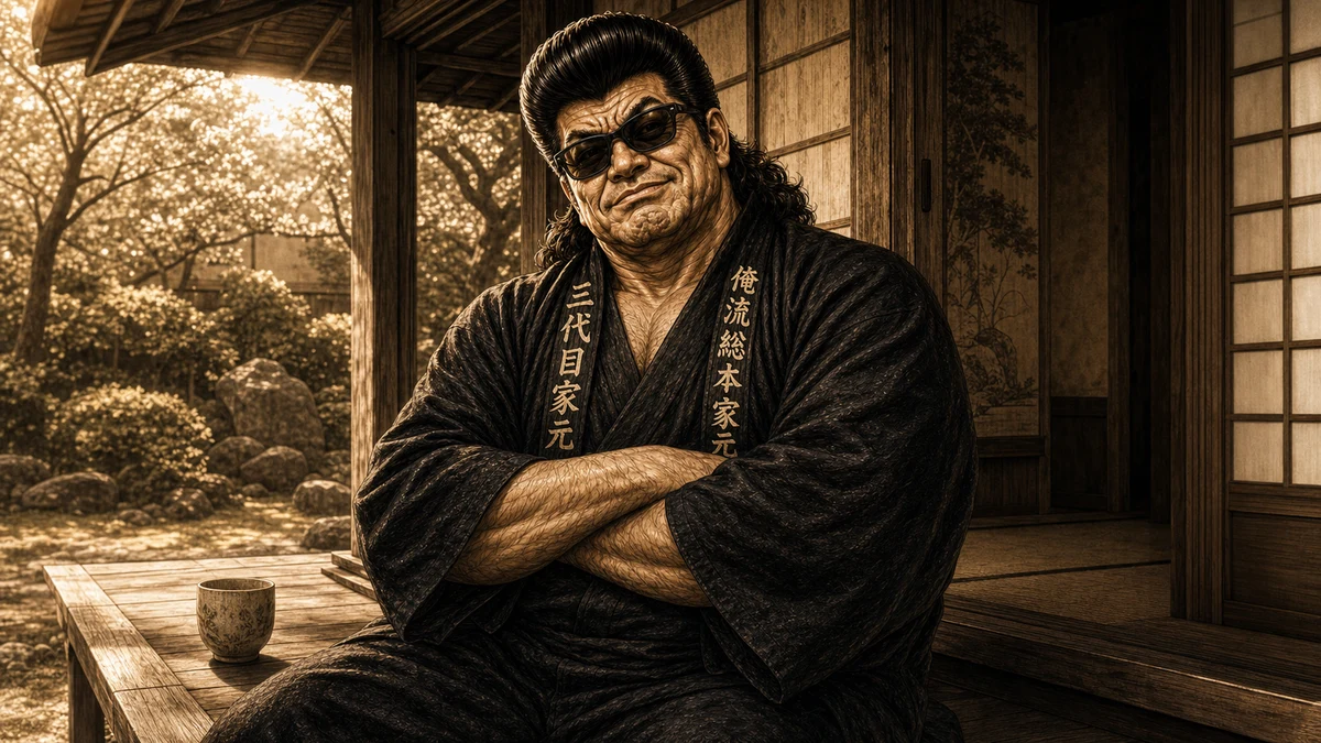 「持病の仮病がぁ。。。」について語る、黒い半纏姿の俺流総本家 家元