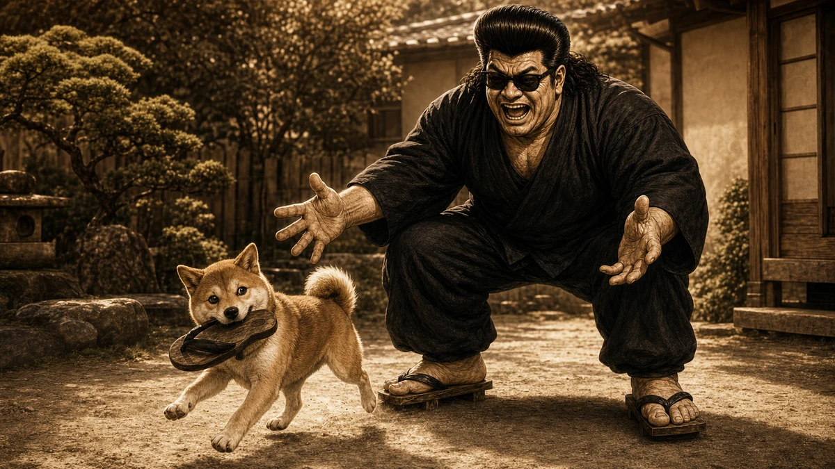 「わんぱく」について語る、黒い半纏姿の俺流総本家 家元