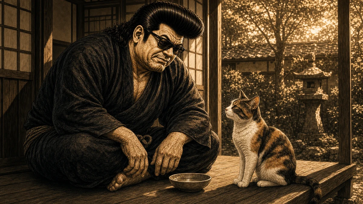 「ねこ」について語る、黒い半纏姿の俺流総本家 家元