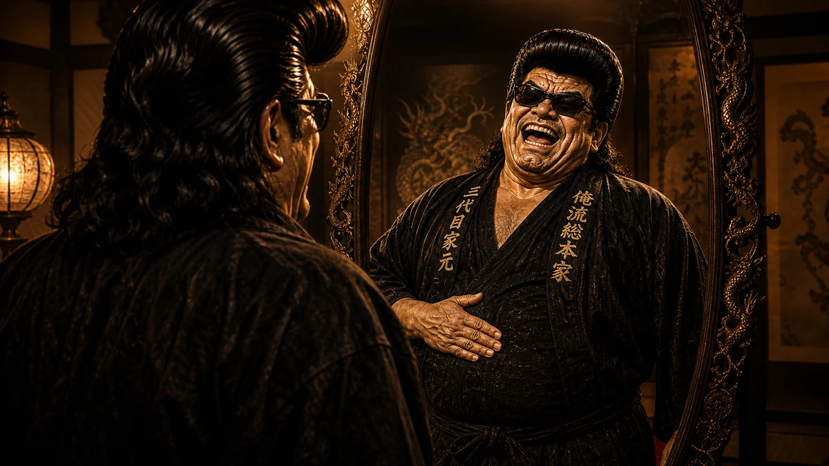 「痩せろ？ 何言ってんだ この体にいくらかけたと思ってるんだ」について語る、黒い半纏姿の俺流総本家 家元