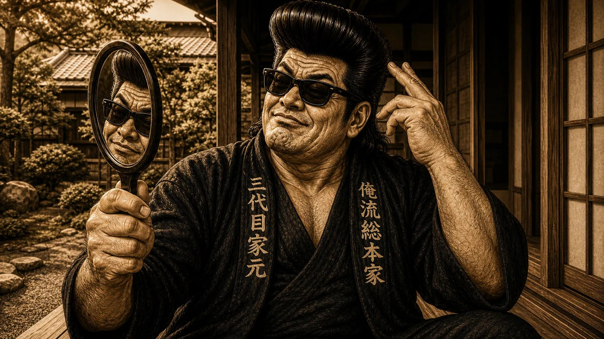 「よく福山雅治と間違われます」について語る、黒い半纏姿の俺流総本家 家元