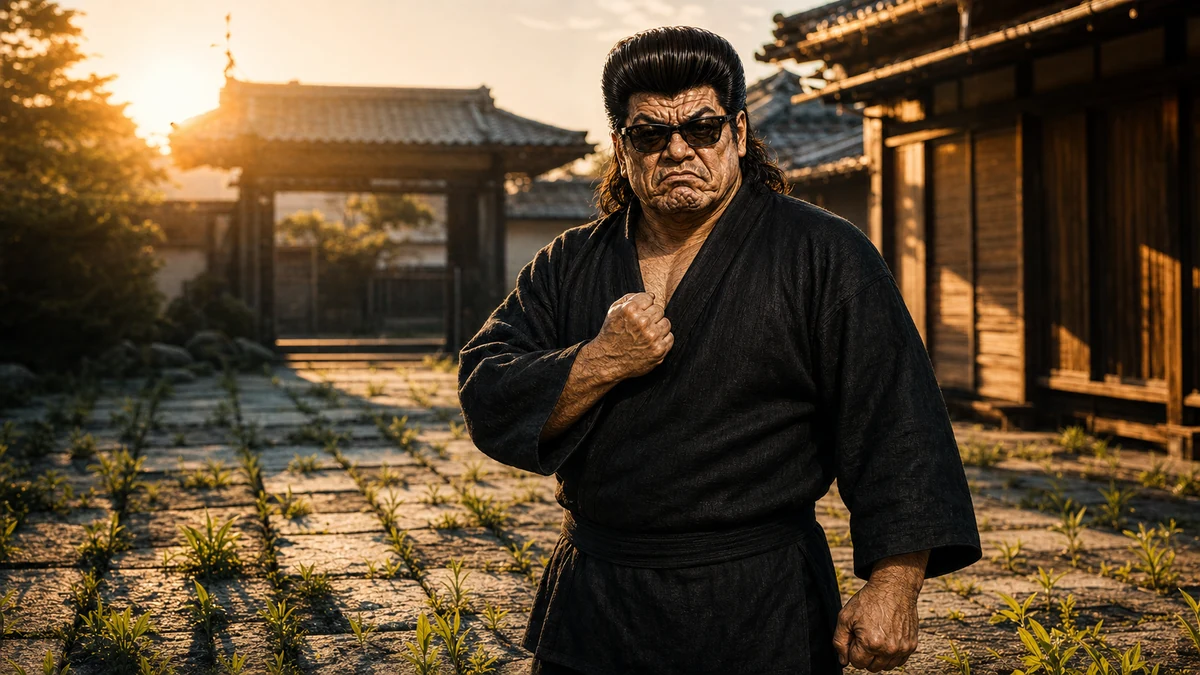 「雑草魂」について語る、黒い半纏姿の俺流総本家 家元