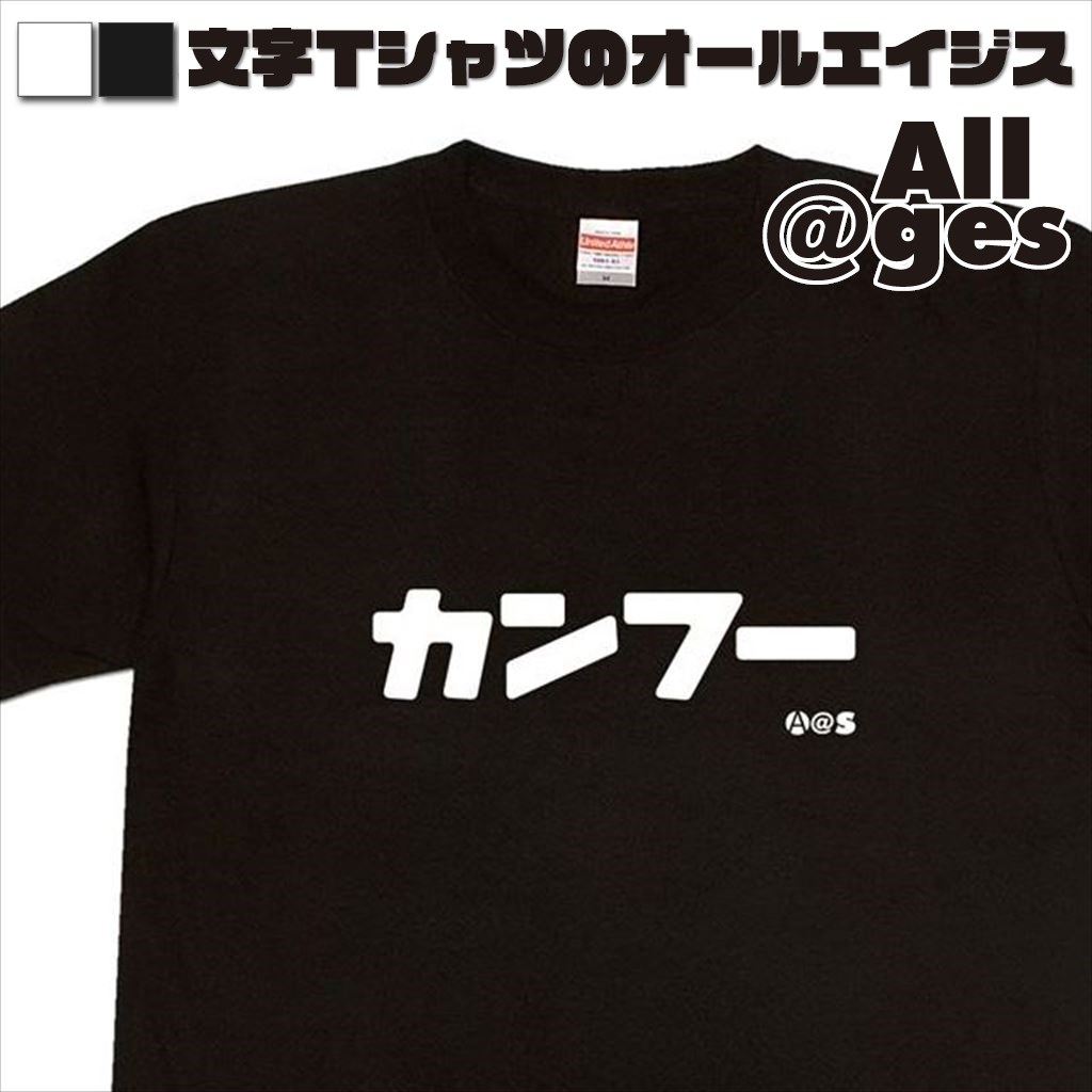 オールエイジス【カタカナTシャツ カンフー】
