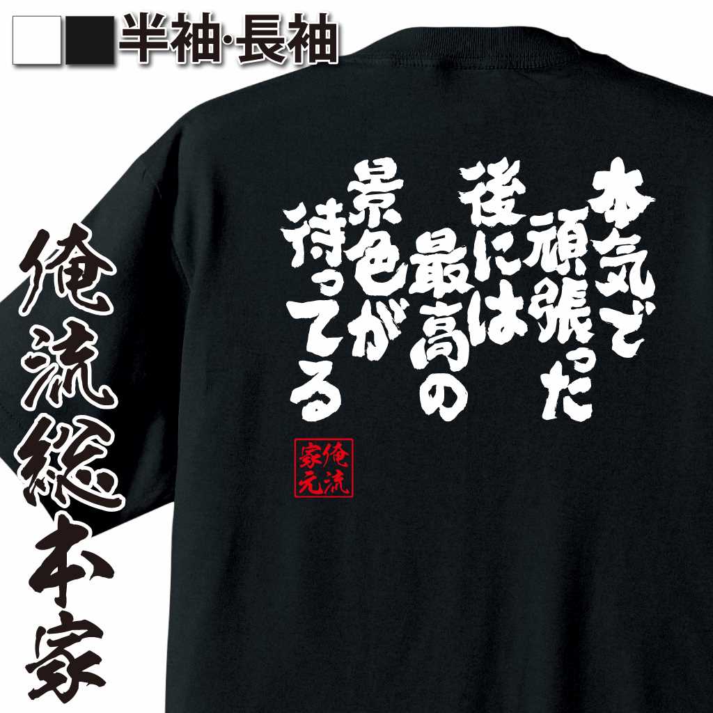 魂心Tシャツ【本気で頑張った後には最高の景色が待ってる】