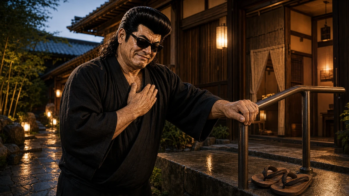 「恋に溺れるのが18才風呂で溺れるのが81才」について語る、黒い半纏姿の俺流総本家 家元