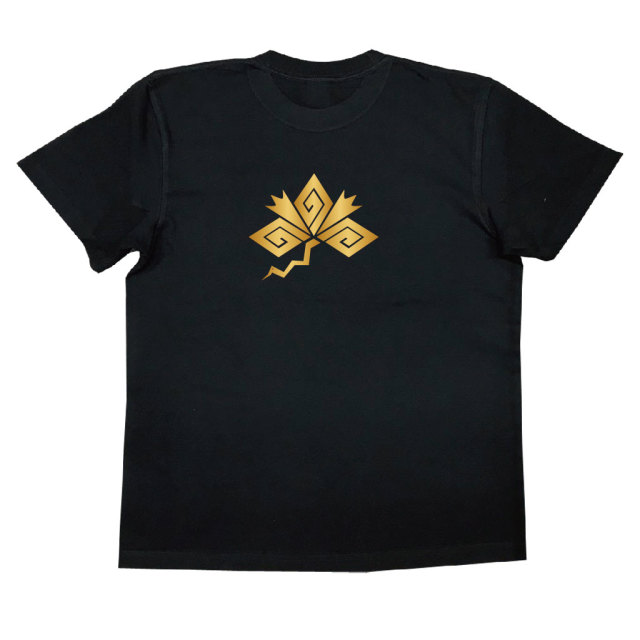 家紋Tシャツ 稲妻鶴