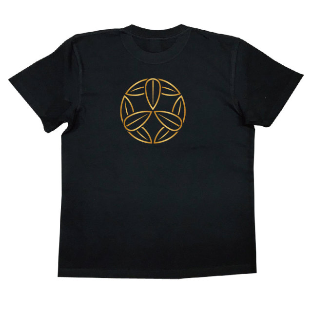 家紋Tシャツ 陰九枚笹