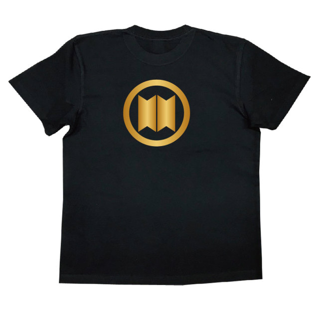家紋Tシャツ 丸に並び切り竹