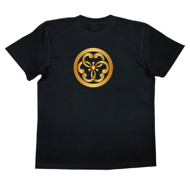 家紋Tシャツ 丸に蔓結び片喰