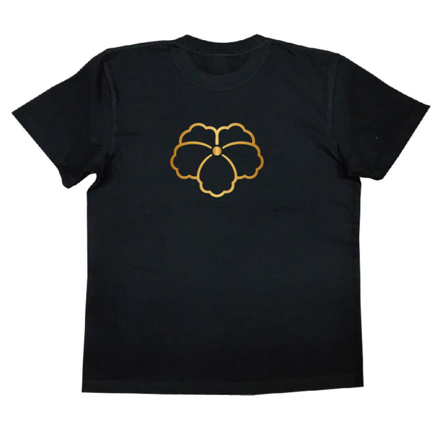 家紋Tシャツ 細中陰蔦