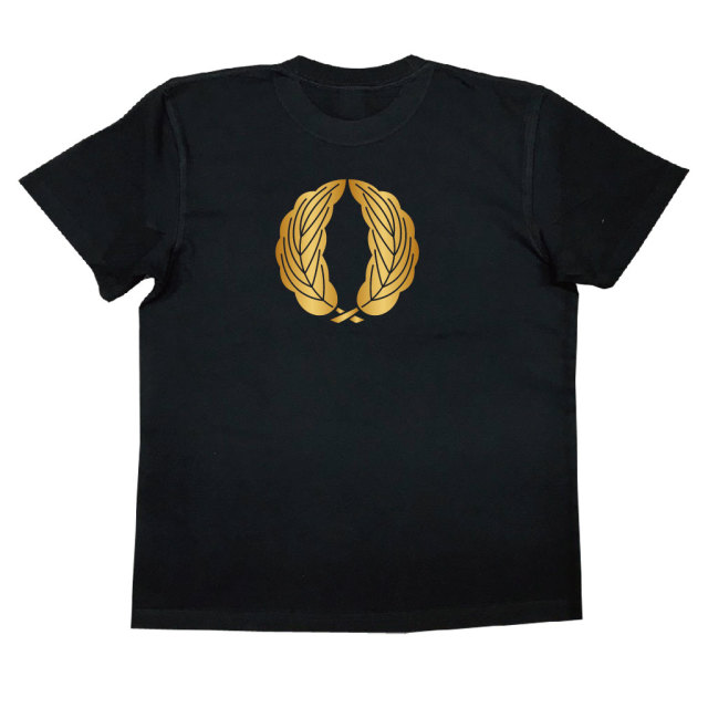 家紋Tシャツ 細抱き柏