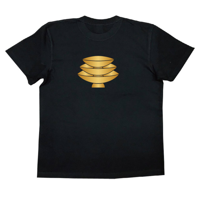 家紋Tシャツ 三つ重ね杯
