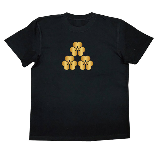 家紋Tシャツ 三つ盛り片喰