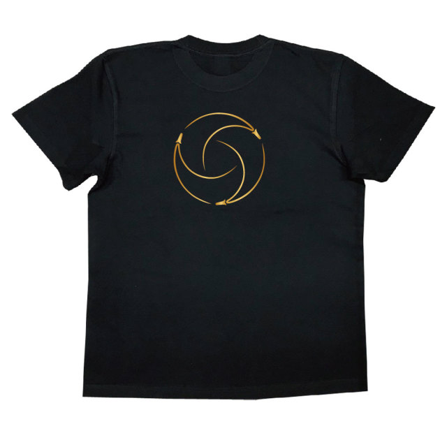 家紋Tシャツ 三つ追い松葉の丸