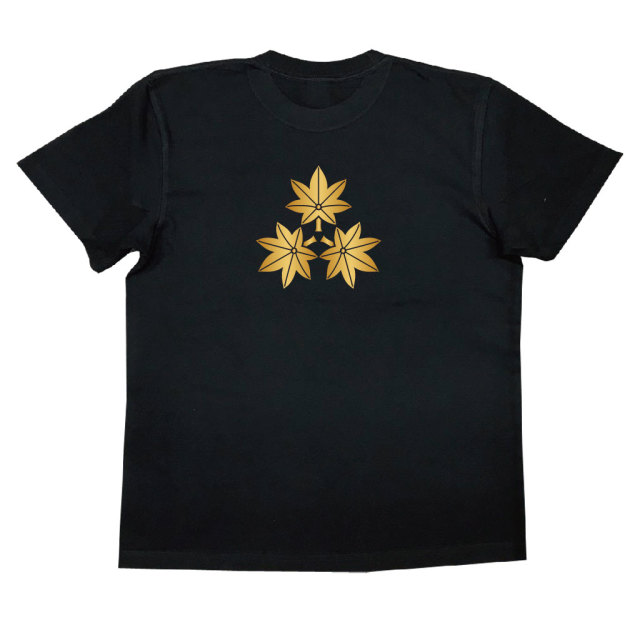 家紋Tシャツ 尻合わせ三つ楓