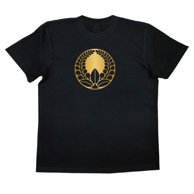 家紋Tシャツ 石持ち地抜き安藤藤