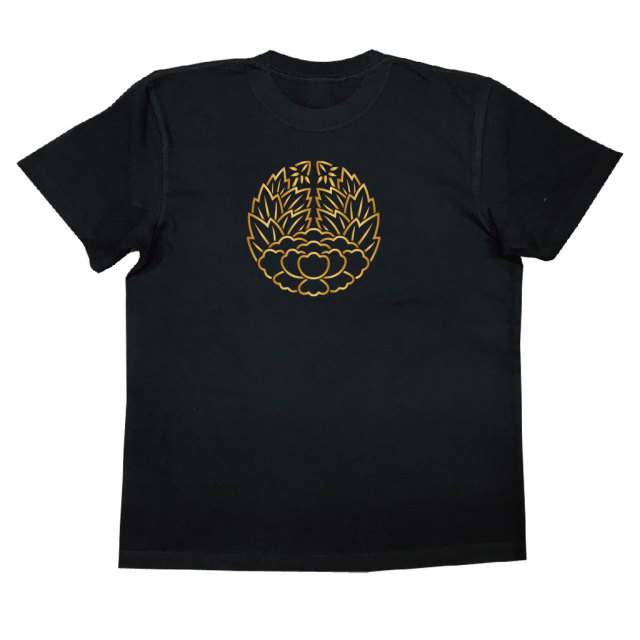 家紋Tシャツ 総陰杏葉牡丹