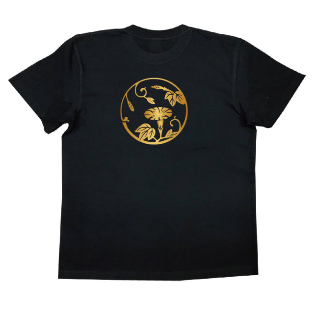 家紋Tシャツ 朝顔の丸