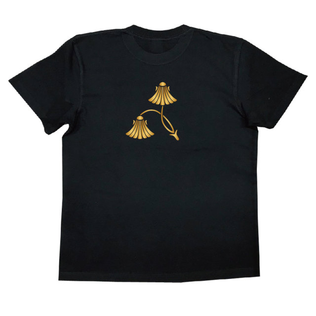 家紋Tシャツ 二葉いたら貝