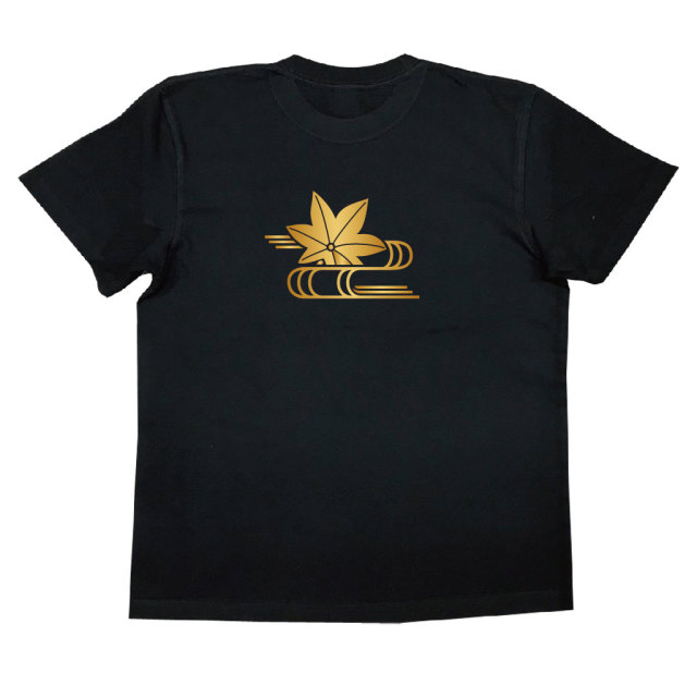 家紋Tシャツ 楓に水