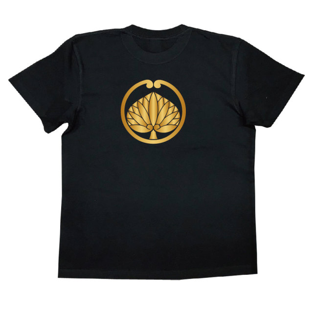 家紋Tシャツ 蔓一つ葵