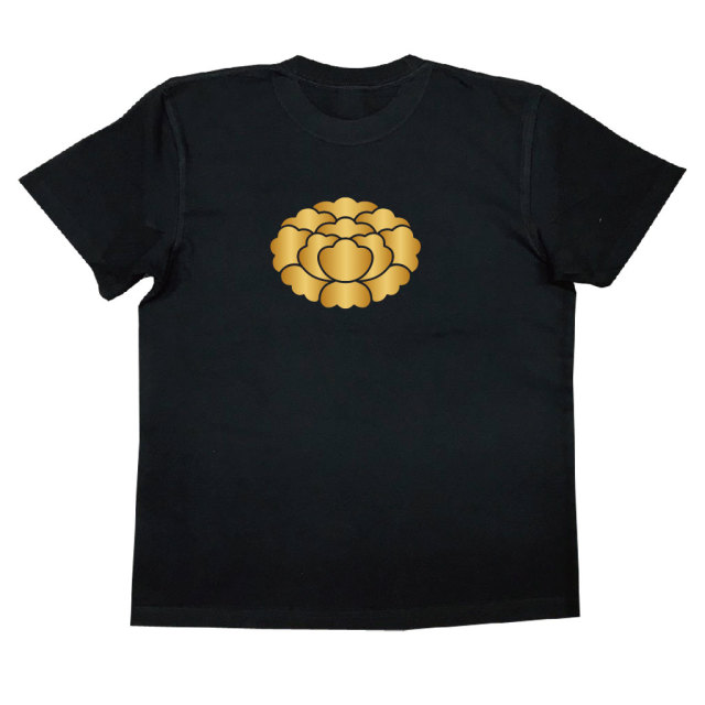 家紋Tシャツ 落牡丹