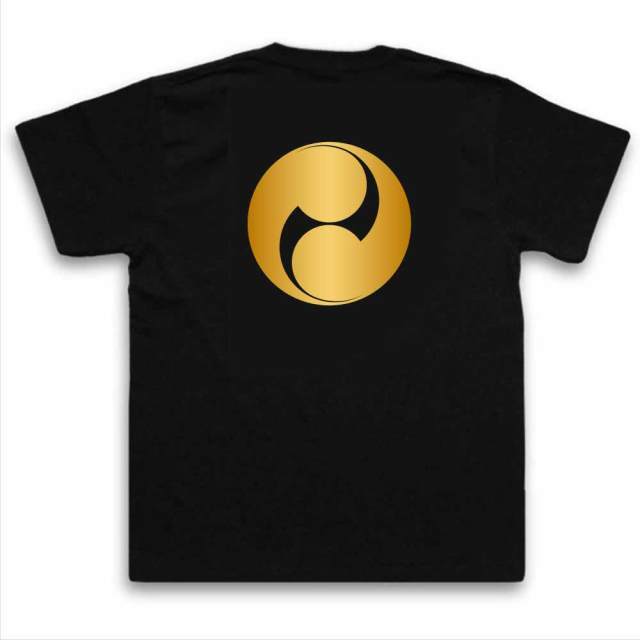 家紋Tシャツ【左二つ巴】|喜ばれるプレゼント・ギフトはおもしろT