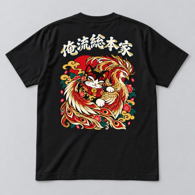 A0014 俺流粋狂 クルーネックTシャツ 配置イメージ