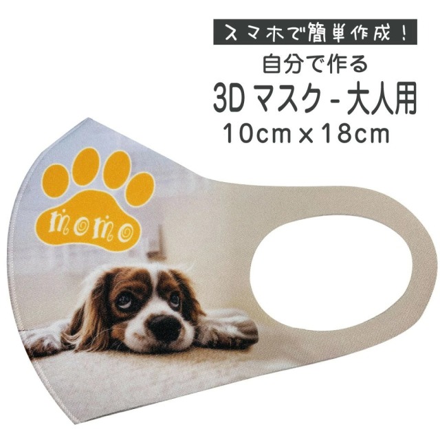 俺流デザイナー　2枚セット オリジナル マスク が1枚から作れる 俺流デザイナー 3Dマスク 大人用