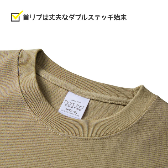 俺流デザイナー オリジナル 9.1オンス マグナムウェイト ビッグシルエット ロングスリーブ Tシャツ（2.1インチリブ）(両面プリント）