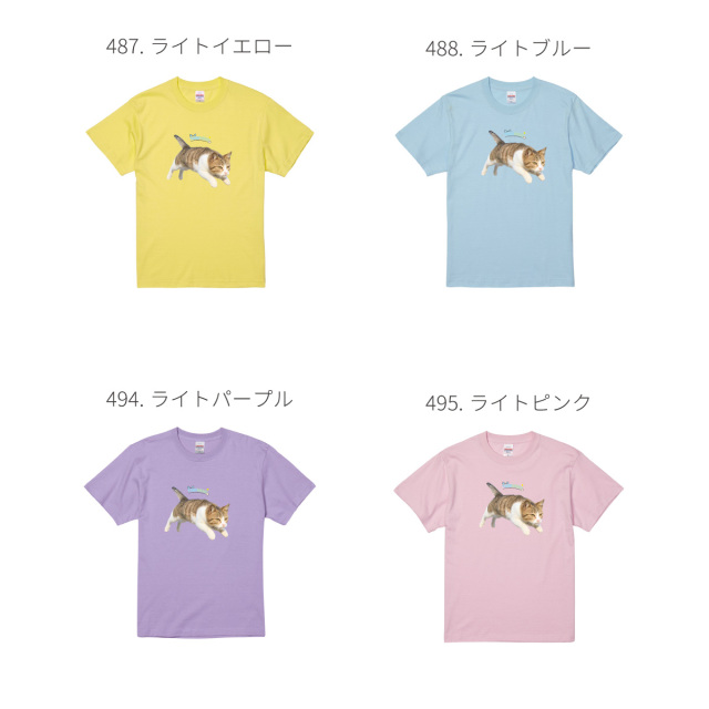 【 おもしろ ギフト 猫グッズ 】 俺流総本家 × 写真家 五十嵐健太 飛び猫 Tシャツ 1