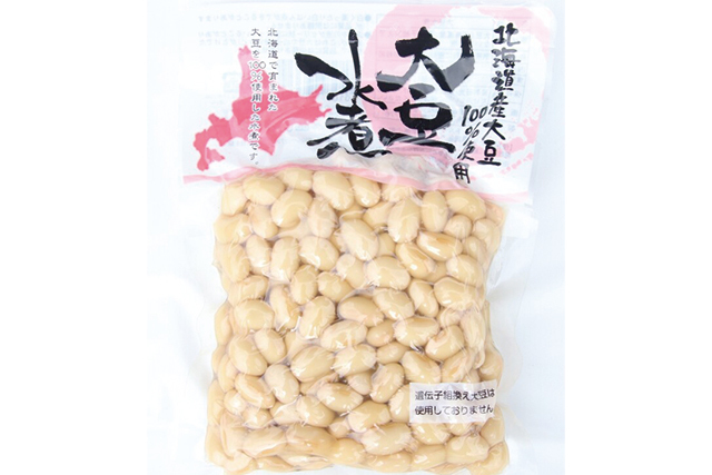 大豆水煮＝170g　　　北海道産大豆100％使用　常温保存