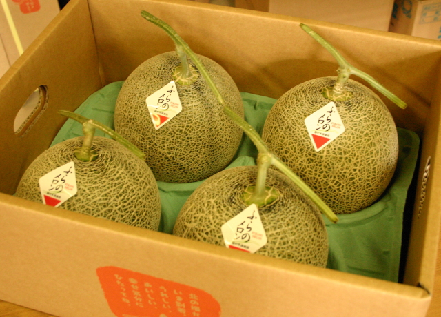 ふらのメロン約8kg(4玉入)
