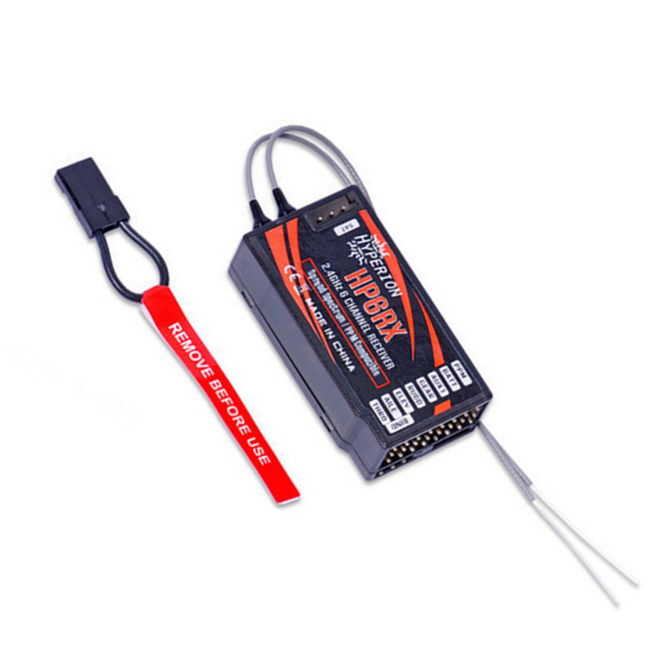 2.4GHz 6 チャンネルDS スペクトラム拡散 互換性受信機, PPM 出力付き (HP-6RXDSFR)