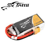 TATTU製 14.8V 1300mAh 45C 4S 高性能 バッテリー  ワルケラ F210 F2103D Furious215 DTS Q220 対応　 (ta-45c-1300-4s1p-xt60)｜ラジコンヘリ関連商品 ドローン