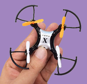 童友社 nano X (ナノエックス) ミニ ドローン 4ch 2.4GHz マルチコプター 屋外 屋内 複数 同時飛行可能 (DYS-60036)
