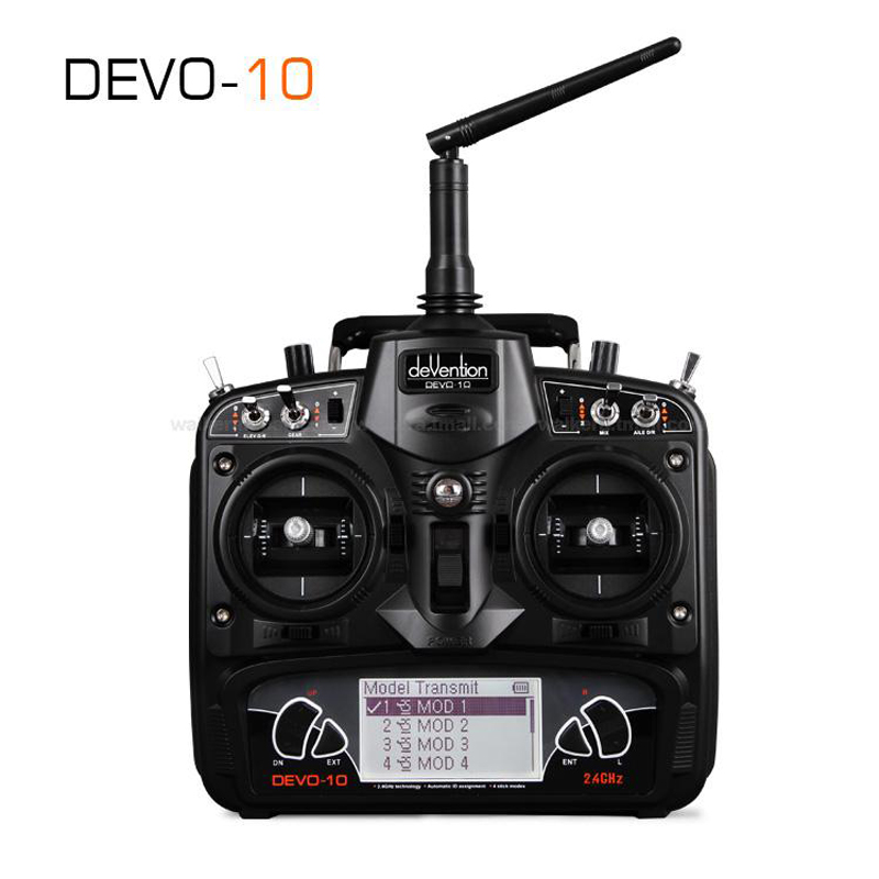 ワルケラ 2.4Ghz 10チャンネル高性能プロポ  DEVO10 技適・電波法認証済 日本語マニュアル付 飛行機 ヘリ ドローン対応 WALKERA デボ10 (walkera-devo10)