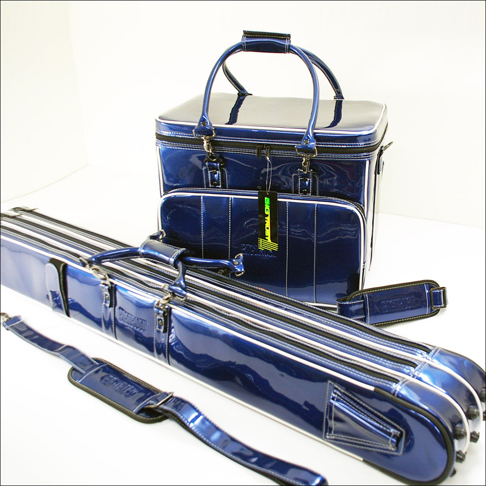 ライトブラウン/ブラック ダイシン ヘラバッグ&三層ロッドケース