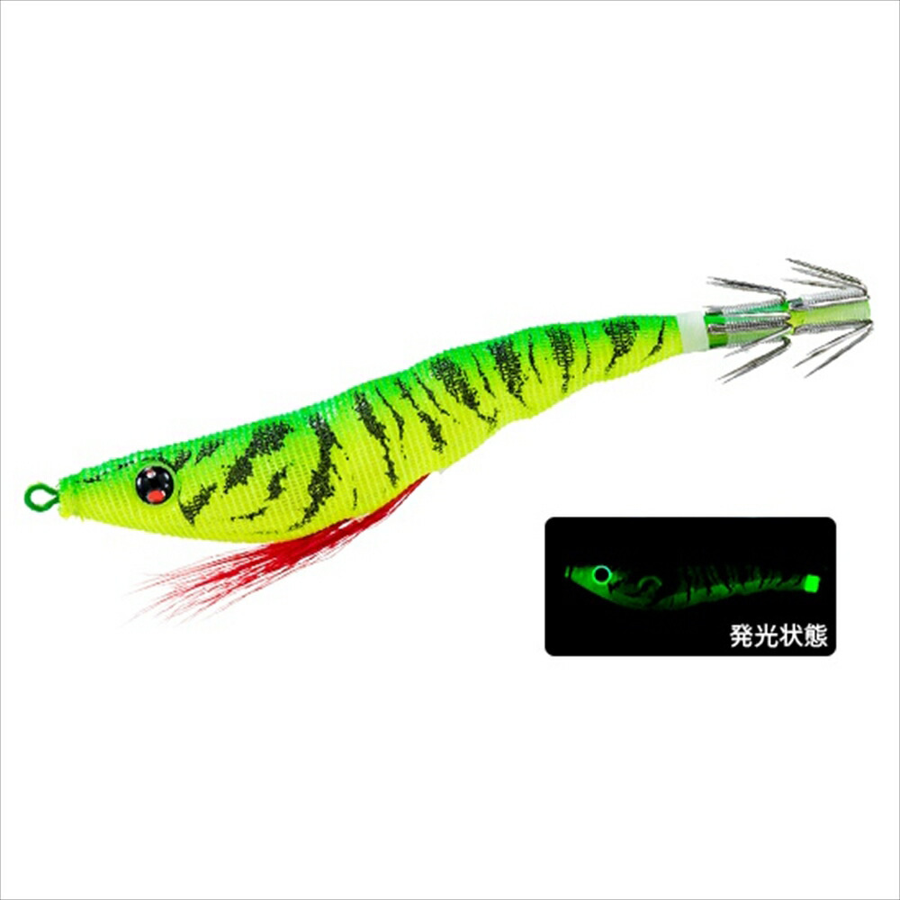 デュエル イージースリム 布巻 70mm #12 夜光グリーン(du-573128)[M便 1/10]｜イカメタル イカ釣り 船イカ 白イカ釣り イカメタルゲーム オモリグ